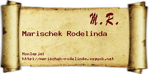 Marischek Rodelinda névjegykártya